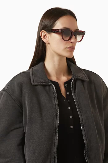 نظارة شمسية بإطار دائري أسيتات