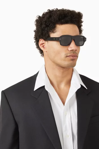 3 Dots Rectangle Sunglasses in Acetate
