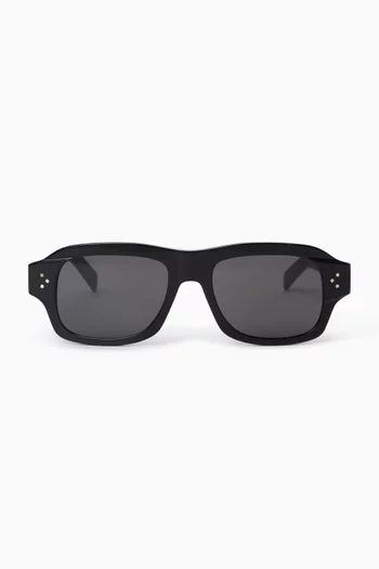 3 Dots Rectangle Sunglasses in Acetate