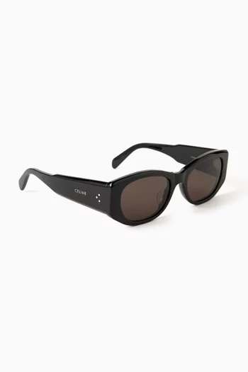 3 Dots Rectangular Sunglasses in Acetate