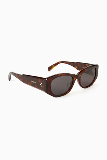 3 Dots Rectangular Sunglasses in Acetate