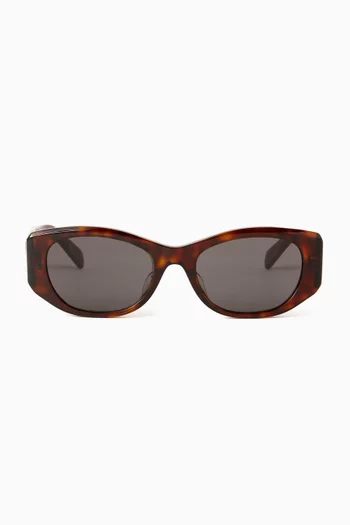 3 Dots Rectangular Sunglasses in Acetate