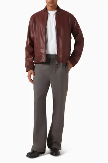 Arman Bomber Jacket in Vegan Leather