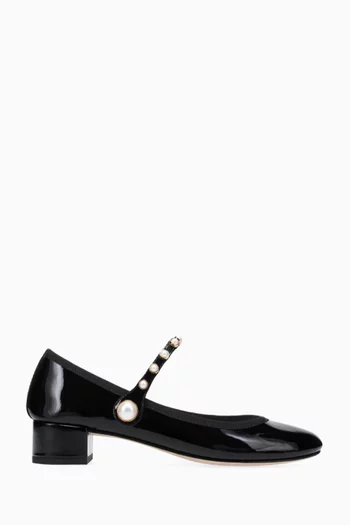 Rose Mary Jane Pumps in Leather