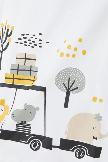 Animal Car T-shirt in Cotton-jersey