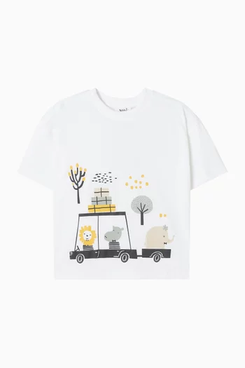 Animal Car T-shirt in Cotton-jersey