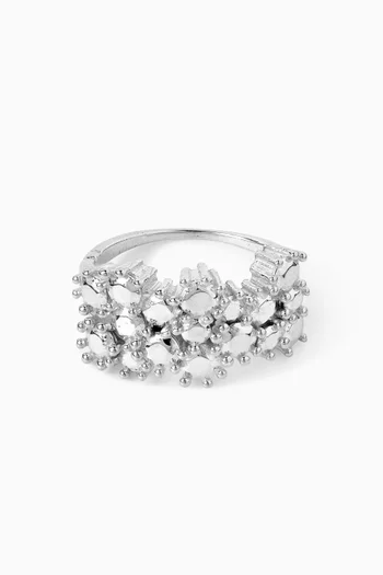 Wild Flower Ring in Sterling Silver