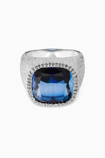 Nature's Smile Signet Ring in Sterling Silver
