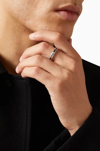 Mini Lotus Ring in Sterling Silver