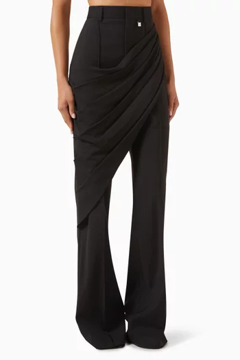Draped High-waist Pants
