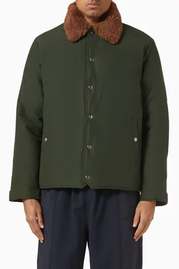 Padded Jacket in Cotton & Nylon