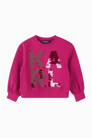 Logo Sequin Sweatshirt