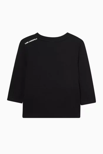 K/Ikonik Long-sleeve T-shirt in Cotton