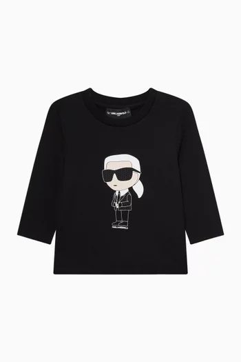 K/Ikonik Long-sleeve T-shirt in Cotton