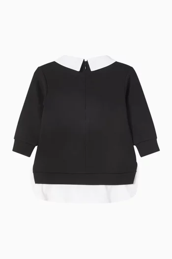 Choupette Collared Dress in Cotton-poplin