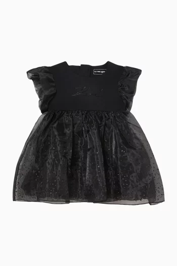 Crystal-embellished Dress in Organza