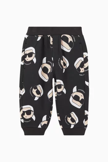 All-over KARL Sweatpants in Cotton