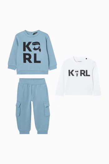 طقم هدايا بشعار الماركة، 3 قطع