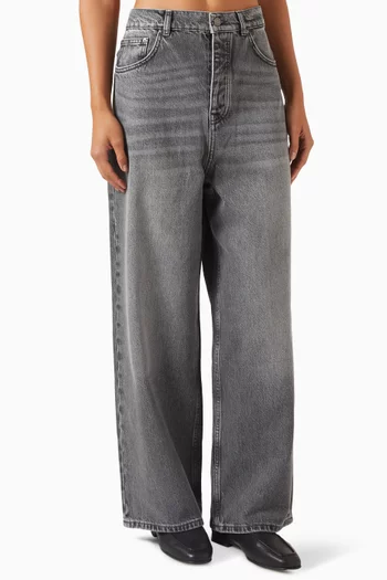 بنطال جينز 931‏ بقصة فضفاضة دينم