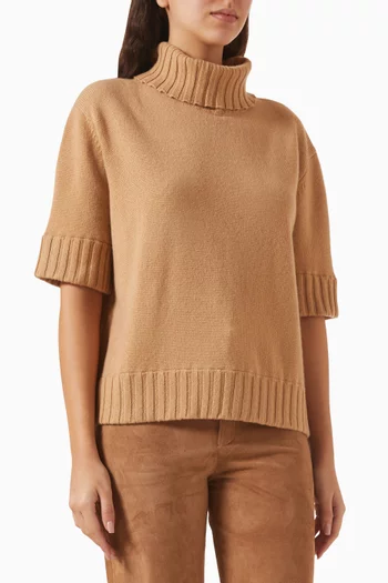 سترة جيورجيا بياقة عالية كشمير