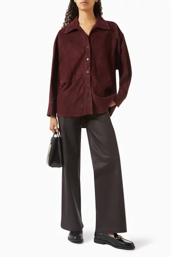 جاكيت كاتارين شمواه وجلد ماعز