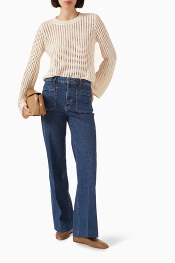 The Refined Wide-leg Jeans in Denim