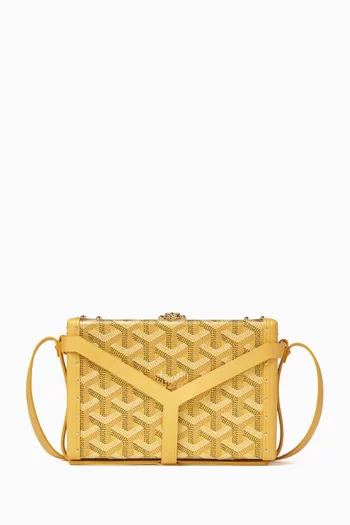 Unused Minaudiere Trunk Bag in Goyardine Canvas