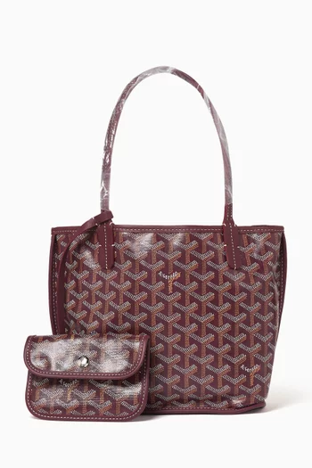 Unused Sac Mini Anjou Tote Bag in Goyardine Canvas