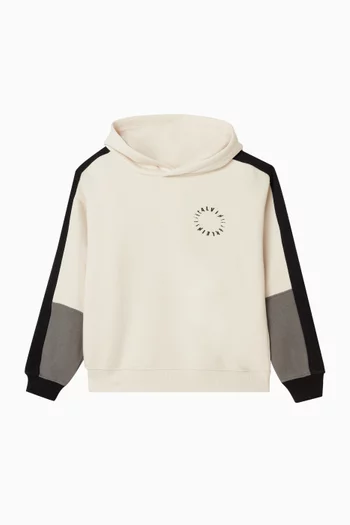 Hoodie in Cotton-blend Fleece