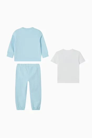 طقم هدية لحديثي الولادة بشعار الماركة