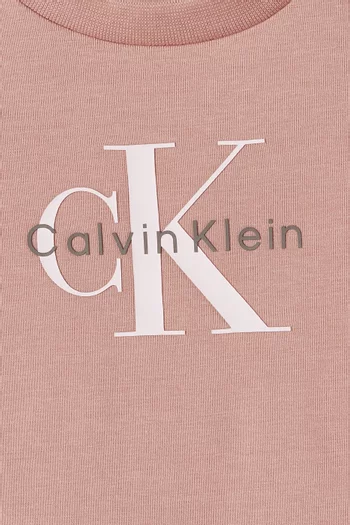 Logo T-shirt in Stretch Cotton-jersey