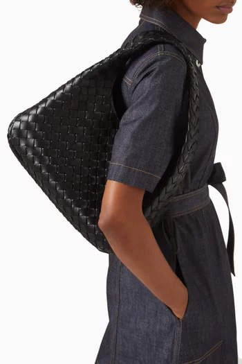 Campana Shoulder Bag in Intrecciato Leather