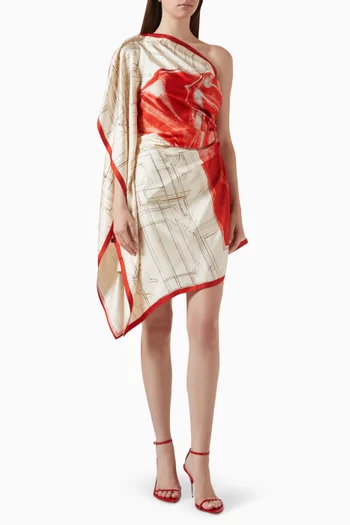 فستان ايفانا قصير حرير