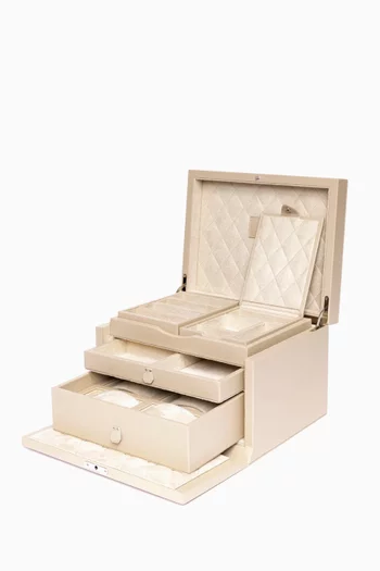 Victoria Large Jewellery Box in Leather
