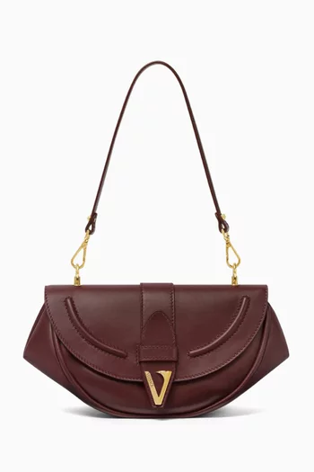 Medium Virtus Shoulder Bag in Leather