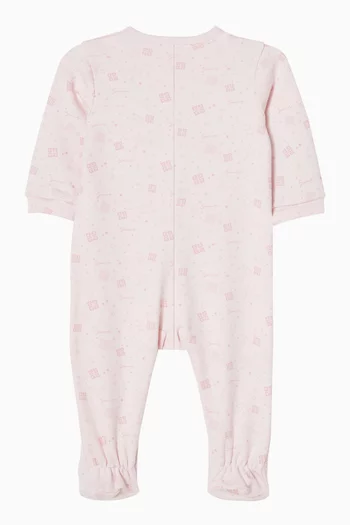 Logo Sleepsuit in Cotton