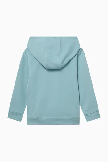 Logo Zip Hoodie in Cotton-fleece