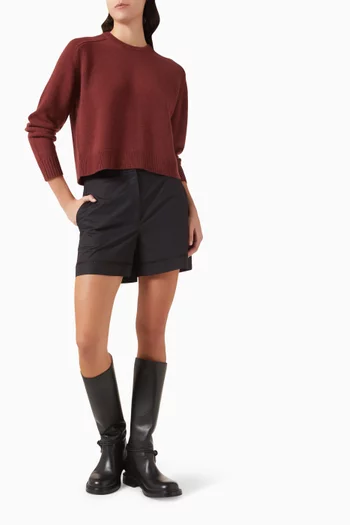 Cropped Sweater in Cashmere