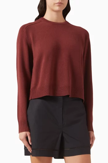 Cropped Sweater in Cashmere