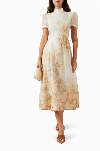 فستان ميمينتو بيكنيك مزيج كتان