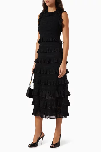 فستان هيبنوتك بحمالات متقاطعة في الخلف نسيج دانتيل