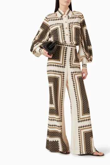 Printed Pocket Blouse