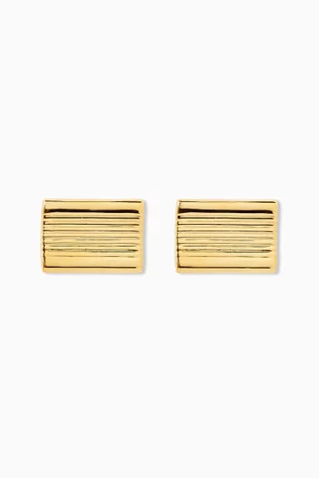 Autumn Stud Earrings in Brass