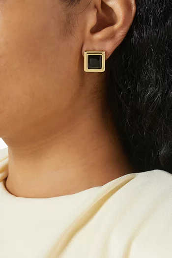 أقراط ارتشر نحاس مطلي بذهب