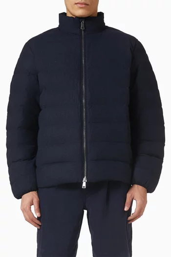 Colden Herringbone Down Jacket