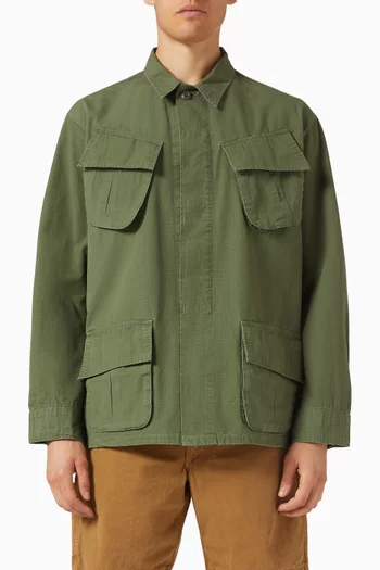 Utility Overshirt in Cotton Ripstop