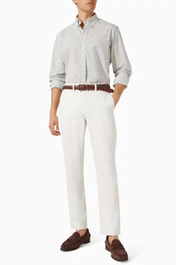 Check Shirt in Cotton Poplin