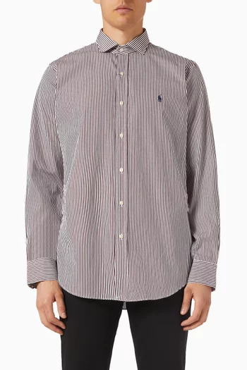 Striped Shirt in Cotton Poplin