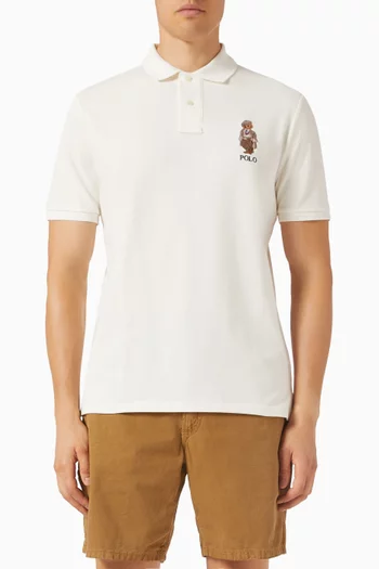 Logo Polo Shirt in Cotton