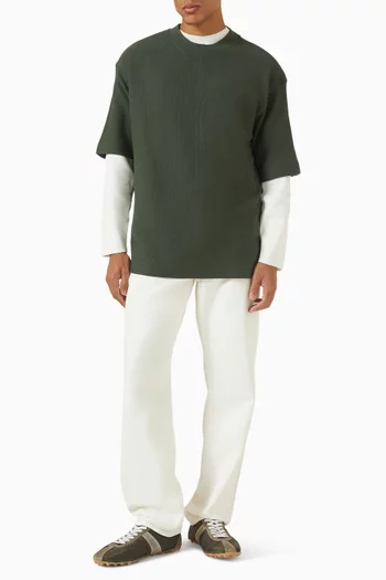 تي شيرت بقصة فضفاضة قطن